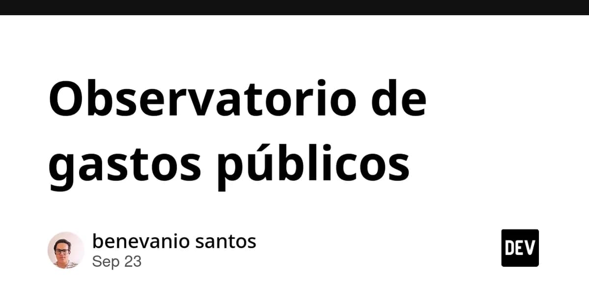 Observatorio de gastos públicos