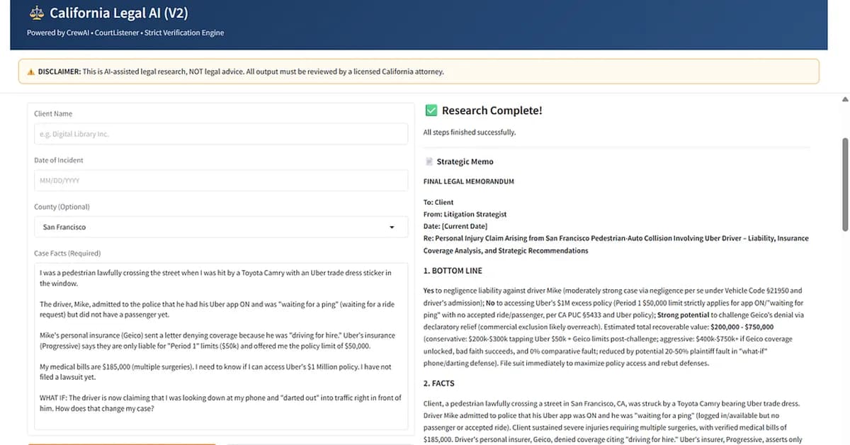 I Built a Multi-Agent Legal AI That Actually Doesn't Hallucinate (Here's the Architecture)