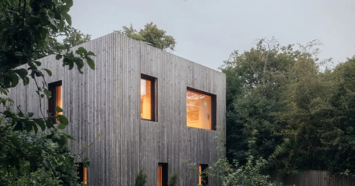 Studio Bark unveils larch-clad Orchard House built on green belt in Cheshire