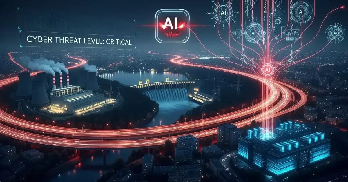 AI-powered cyber threats overwhelm human defenders, forcing critical infrastructure operators toward automated security