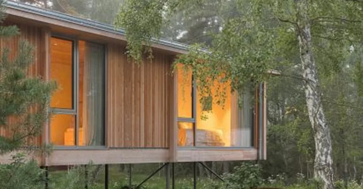 Eight contemporary houses raised on stilts