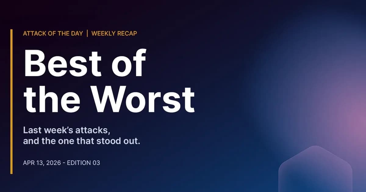 Best of the Worst: Five Attacks That Already Knew Your Name
