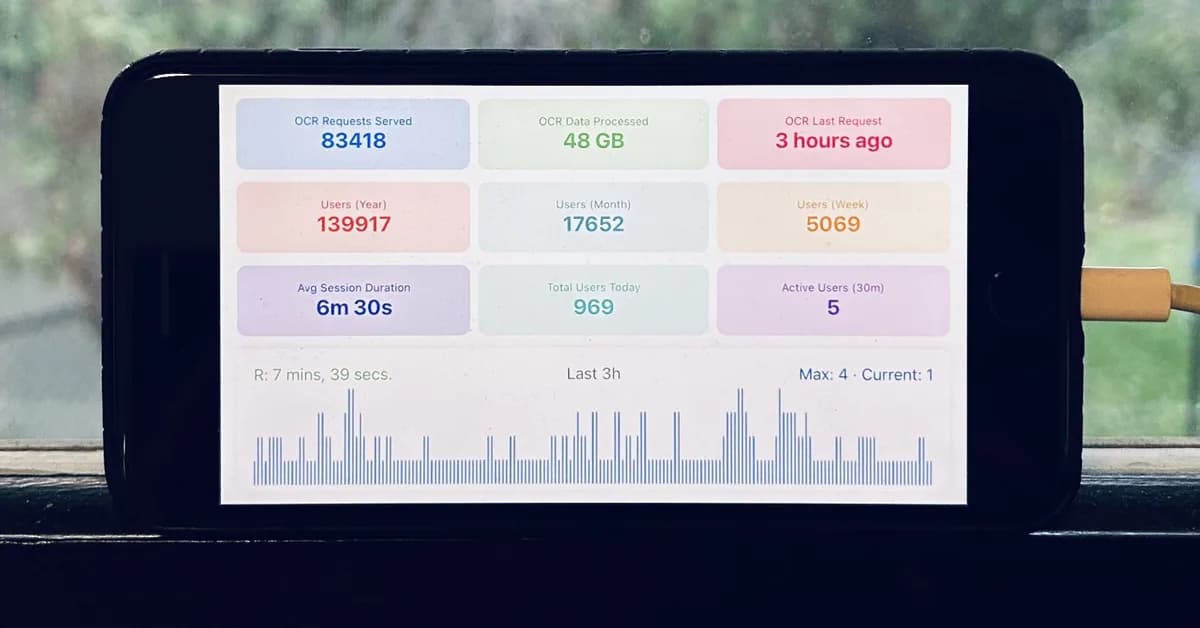 Off-Grid OCR Server Powered by iPhone