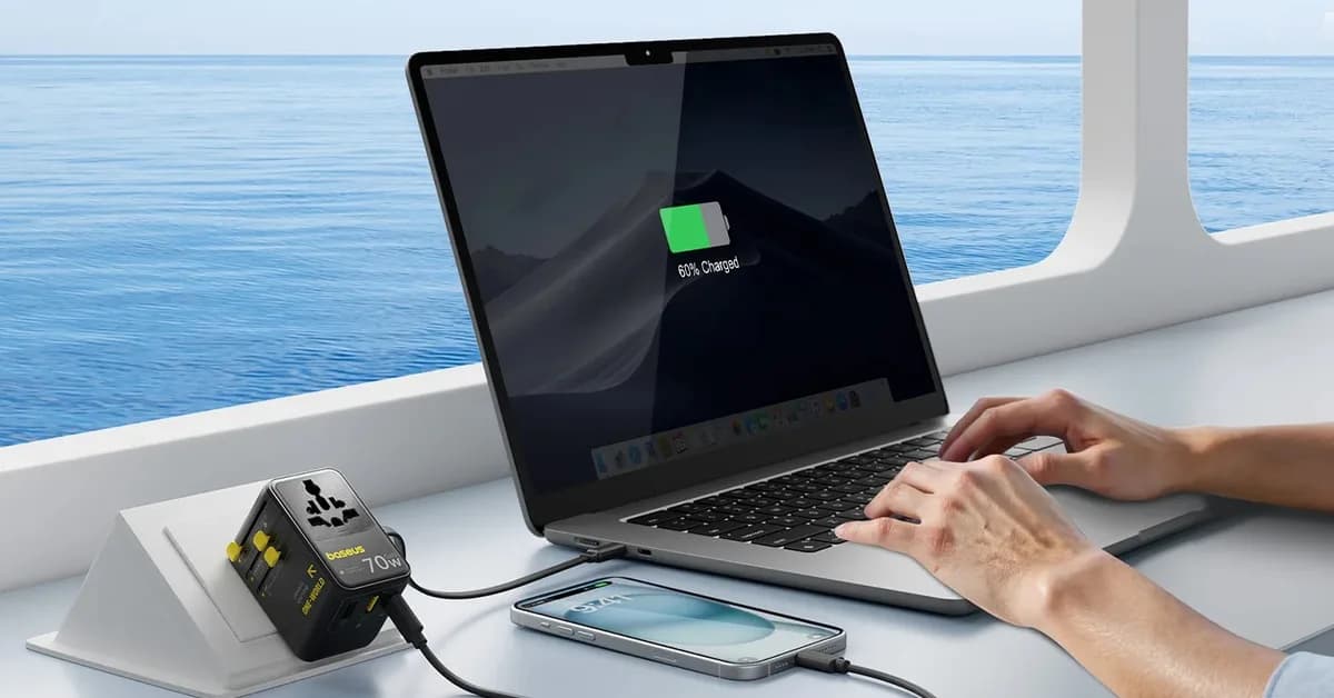 Baseus' retractable, 6-in-1 travel adapter is on sale for its lowest price to date