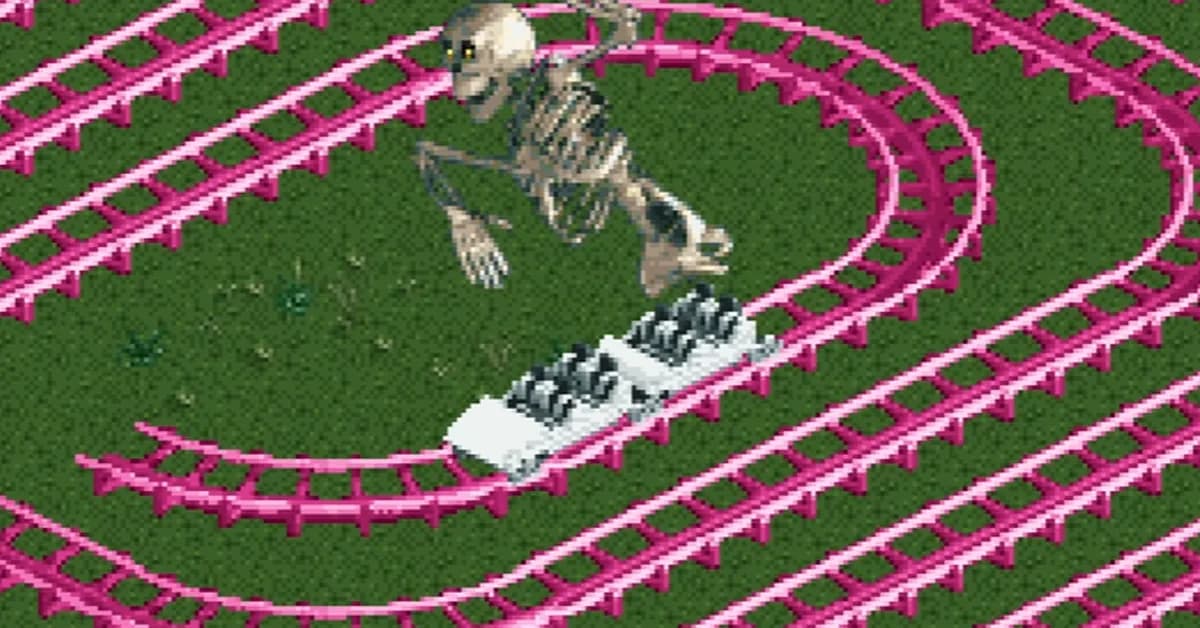 Genius RollerCoaster Tycoon 2 Player Makes Longest Rollercoaster Ever Built, Manipulates Guests Into Staying Just Happy Enough to Ride It for 1.947 x 10²²⁷ Years