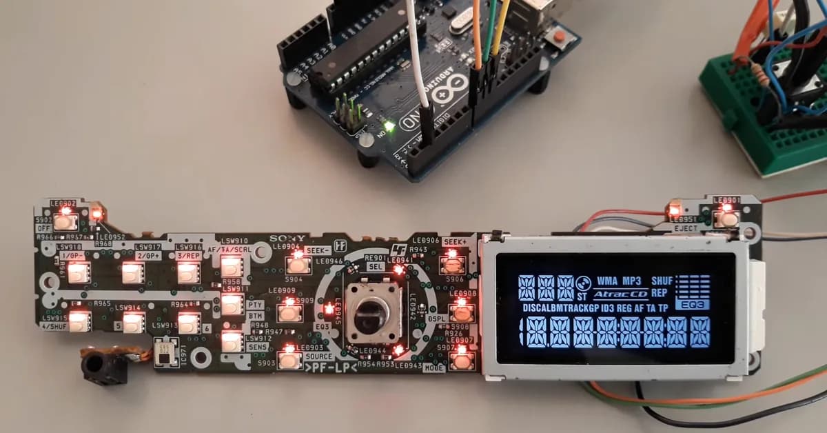 Reverse Engineering A Sony Car Stereo LCD