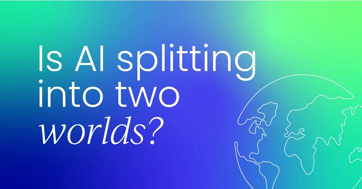 Is AI splitting into two worlds?