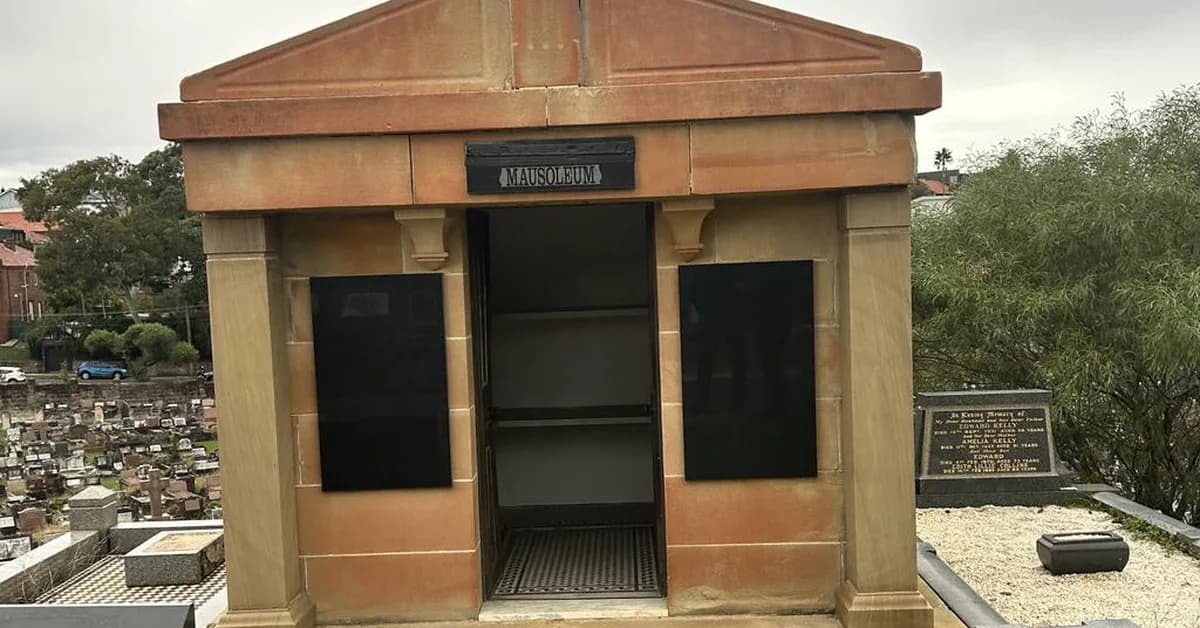 Vacant mausoleum in Randwick Cemetery listed for sale
