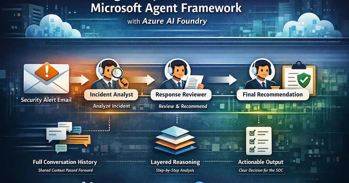 How I Built a Real Sequential Workflow in Microsoft Agent Framework with Azure AI Foundry
