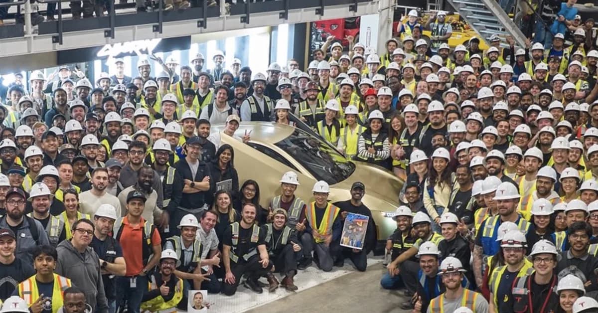 Tesla rolls first steering wheel-less Cybercab unit off the line before solving autonomy