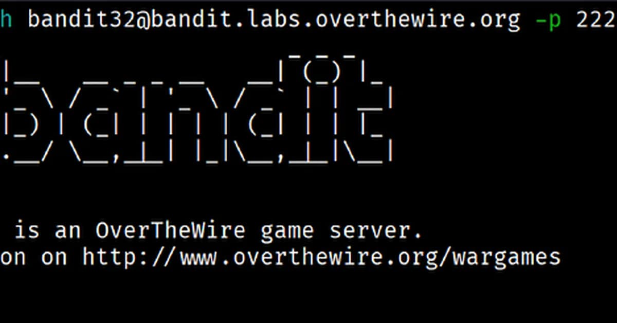 OverTheWire Bandit Walkthrough - Level 32 → 33 | 30-Day Cybersecurity Learning Journey (Day 32)