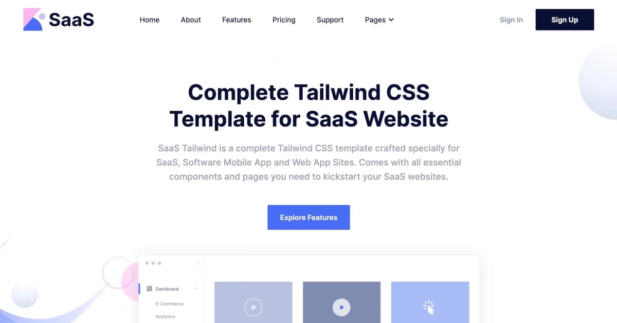 How I Built a Premium SaaS Landing Page Template with Tailwind CSS and Vanilla JS
