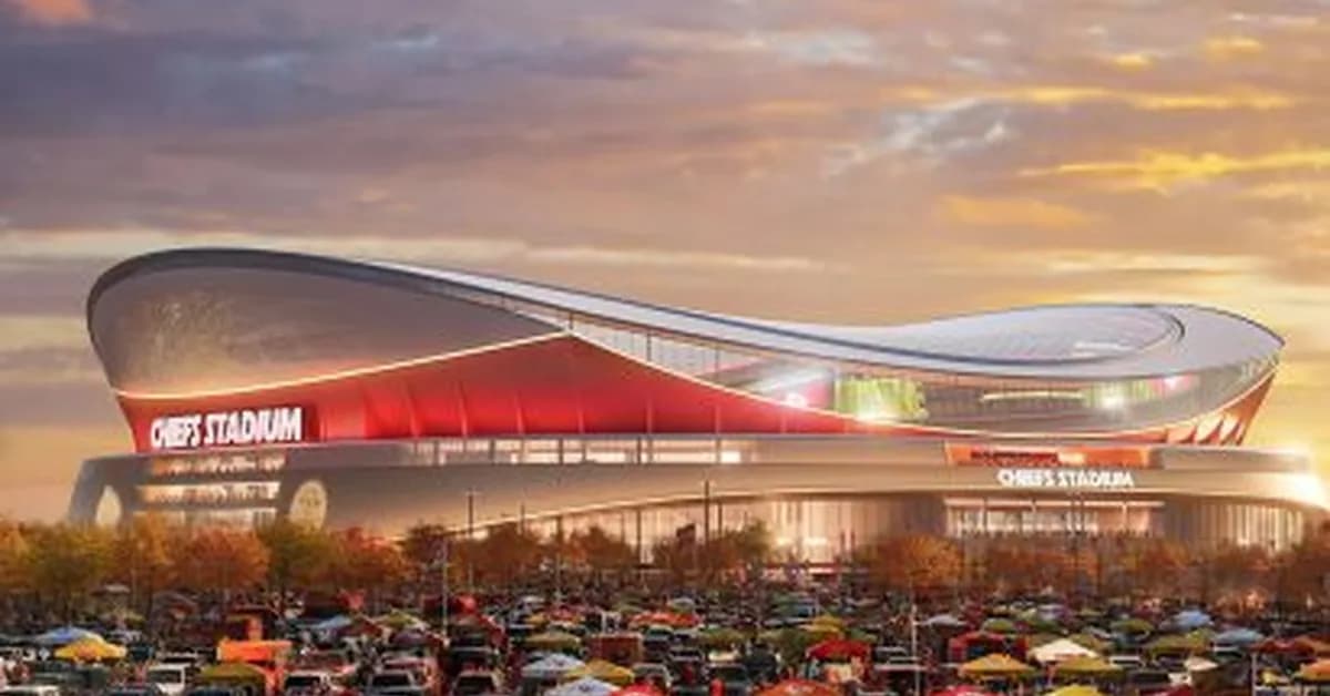 Manica unveils Kansas City Chiefs stadium topped with transparent dome