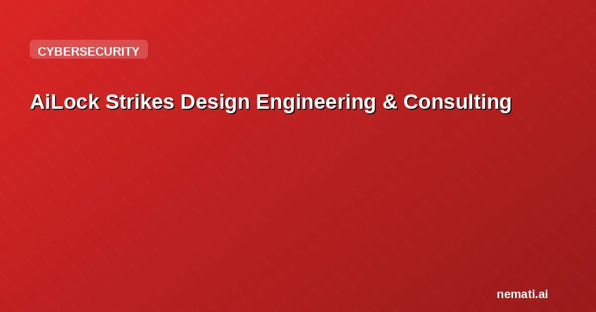 AiLock Strikes Design Engineering & Consulting