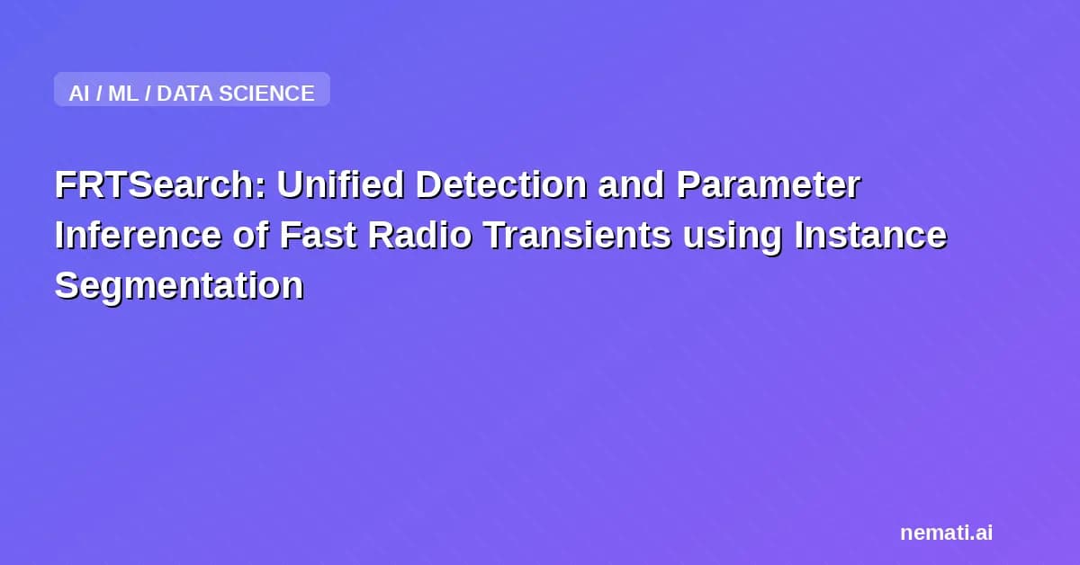 FRTSearch: Unified Detection and Parameter Inference of Fast Radio Transients using Instance Segmentation