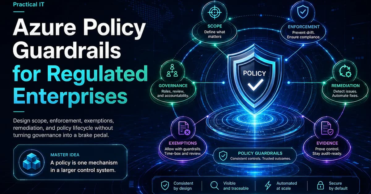 Azure Policy Guardrails for Regulated Enterprises