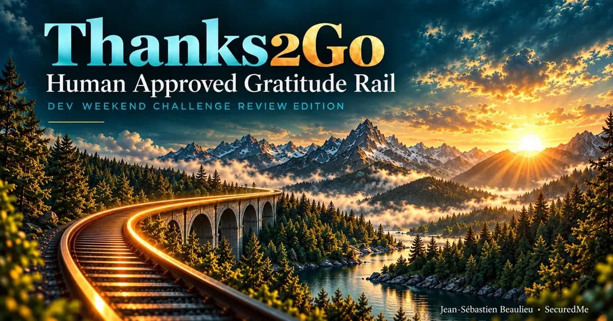 Thanks2Go: Building a Human-Approved Gratitude Rail in One Weekend