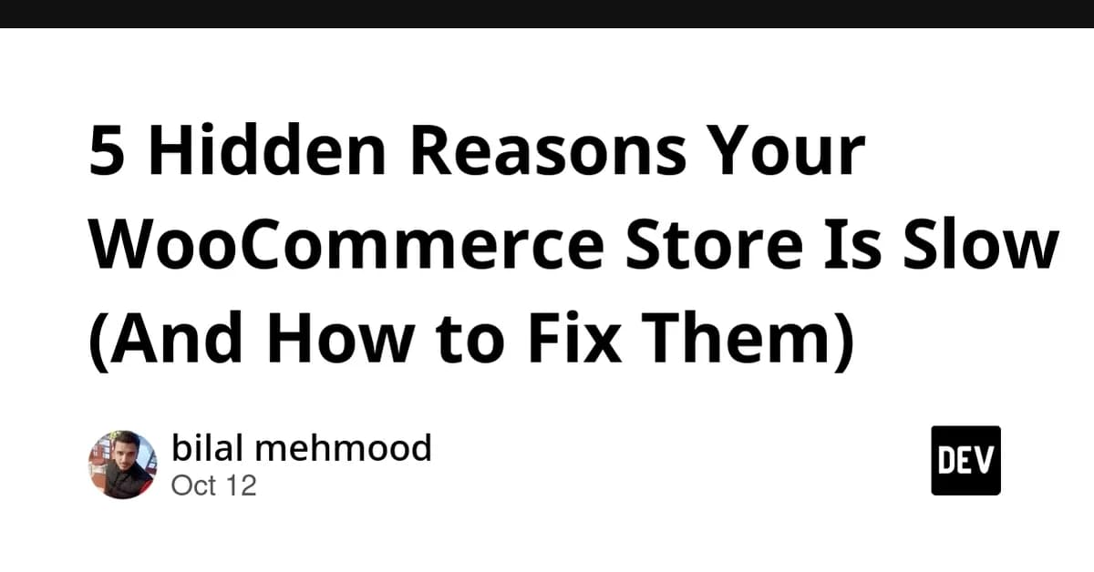 5 Hidden Reasons Your WooCommerce Store Is Slow (And How to Fix Them)