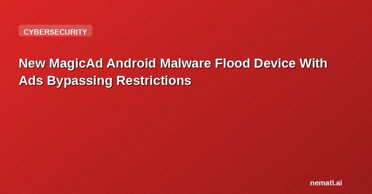New MagicAd Android Malware Flood Device With Ads Bypassing Restrictions