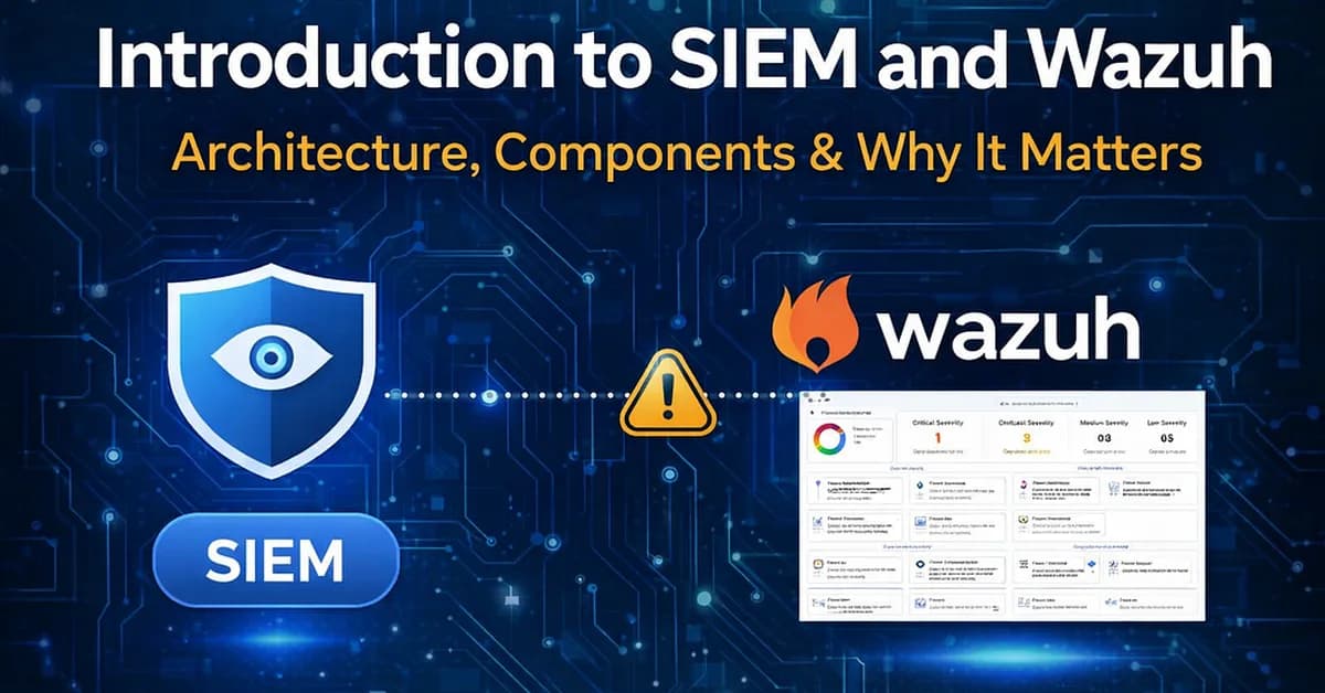 Getting started with Wazuh: Understanding SIEM and Real-Time Security Monitoring