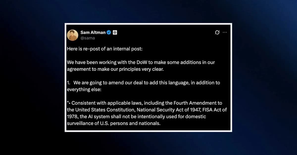 Altman faces the fallout from OpenAI's Pentagon deal