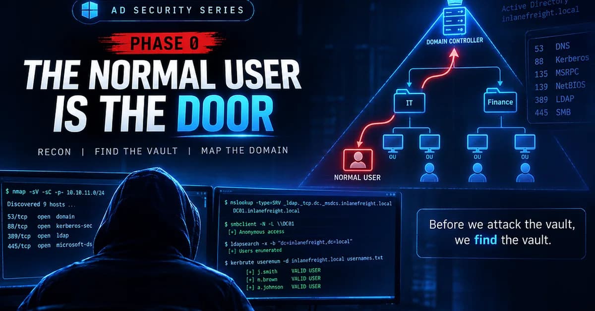 AD Security Series - Phase 0: The Normal User Is the Door