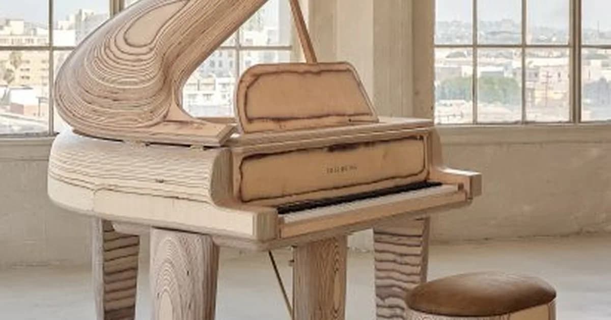 Kelly Wearstler's first-ever piano features "sensual and unexpected" curves