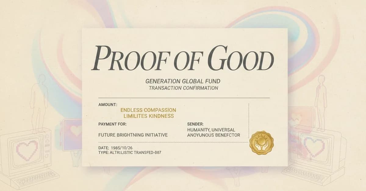 Proof of Good: Turning Acts of Generosity Into Digital Memories