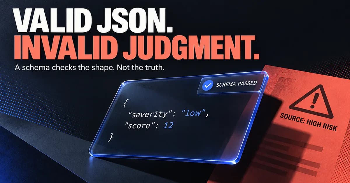 Structured Output From an LLM Can Be Perfect JSON and Completely Wrong