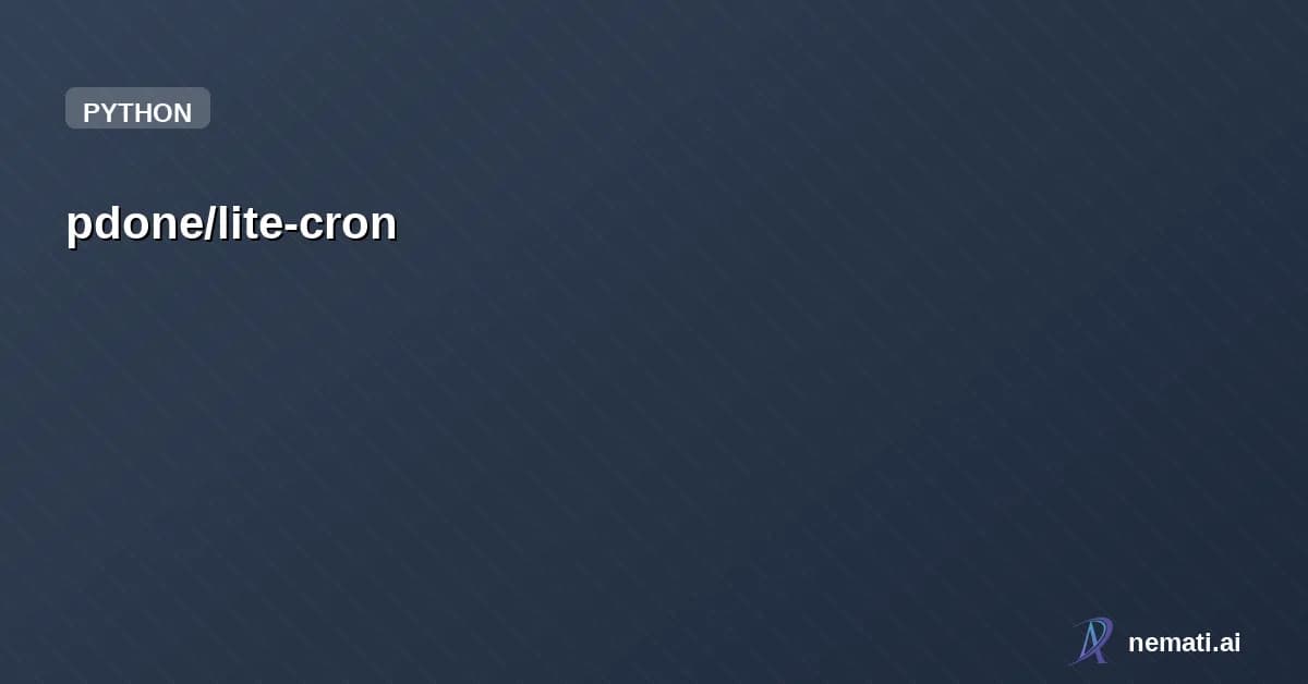 pdone/lite-cron