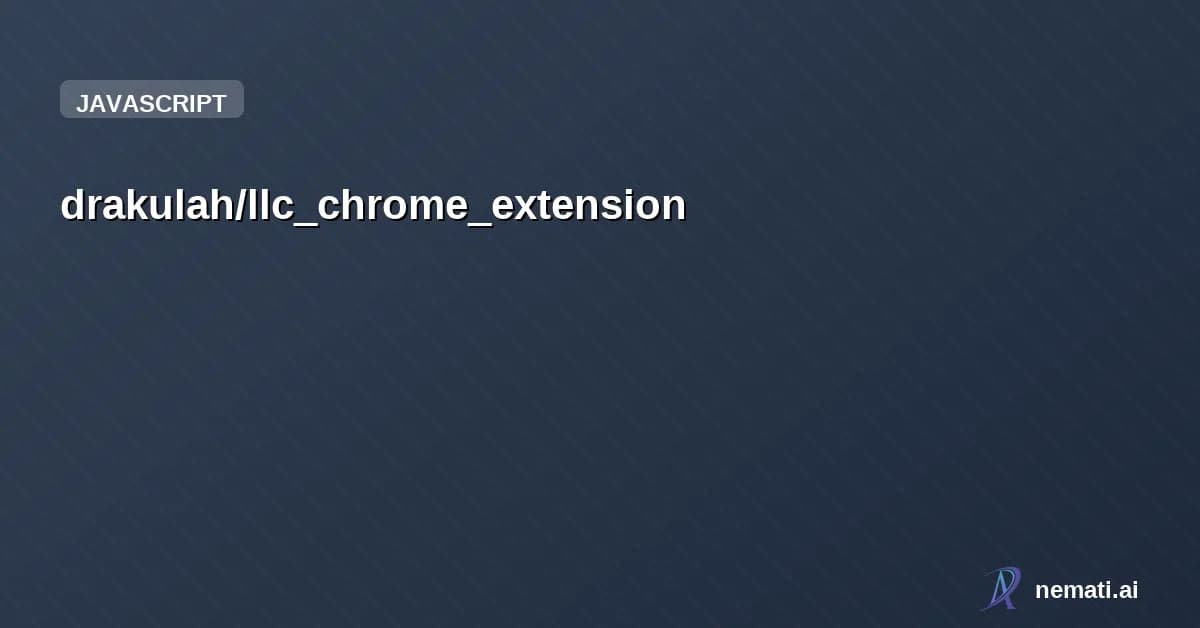 drakulah/llc_chrome_extension — Real-time audio visualizer for the browser. Captures audio > Meyda.js analysis >