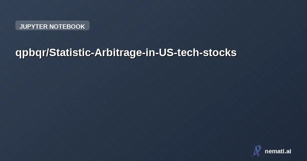 qpbqr/Statistic-Arbitrage-in-US-tech-stocks