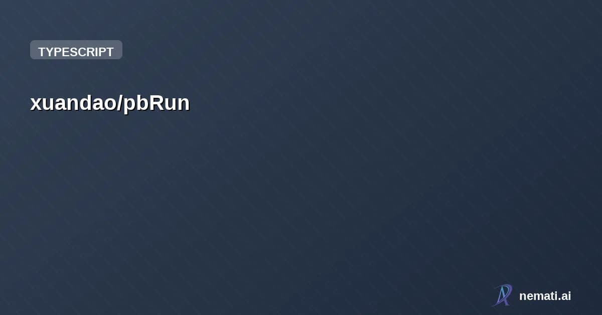 xuandao/pbRun — 基于 Garmin 数据,通过专业的跑力(VDOT)分析、心率区间分布、配速趋势等多维度数据,为跑者提供科学的训练建议和数据洞察。