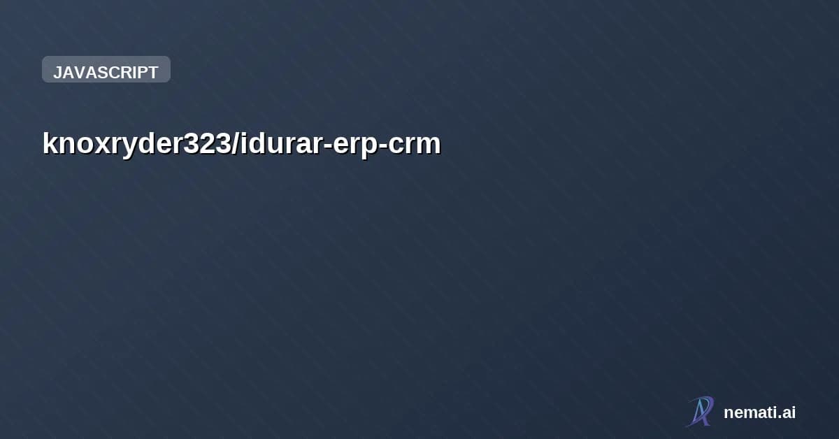 knoxryder323/idurar-erp-crm