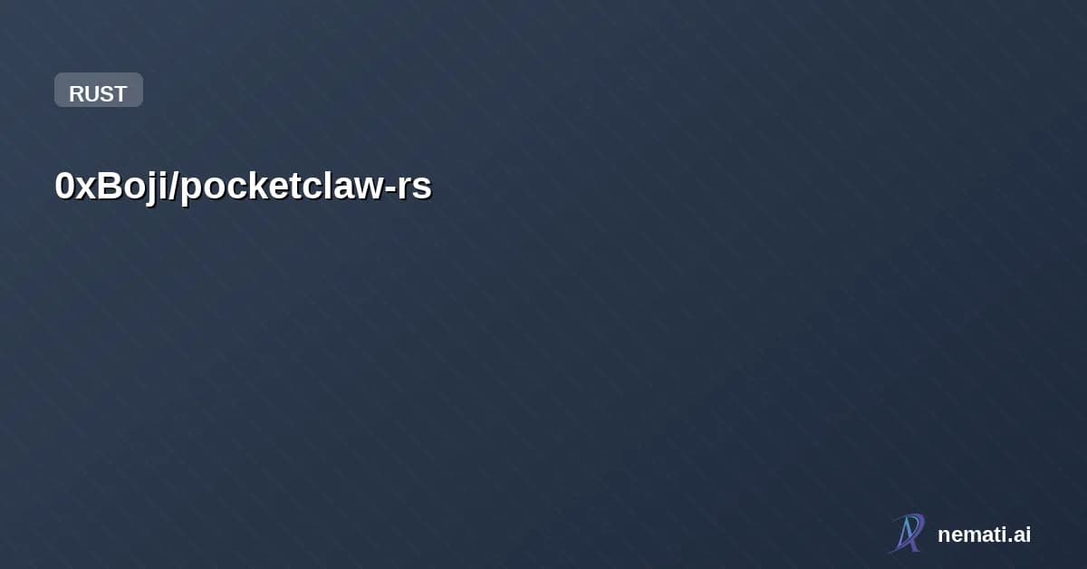 0xBoji/pocketclaw-rs