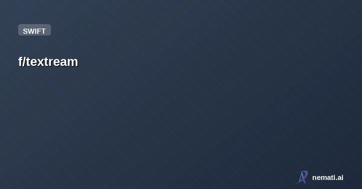 f/textream — Textream is a free macOS teleprompter app for streamers, interviewers, and prese