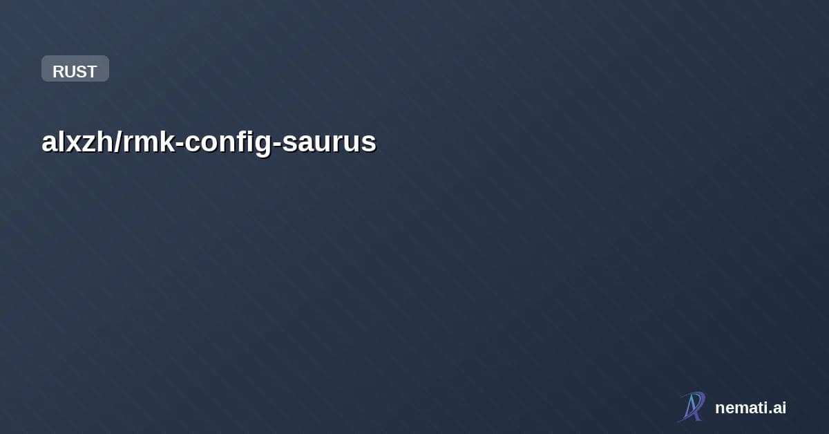 alxzh/rmk-config-saurus