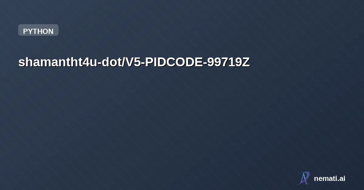 shamantht4u-dot/V5-PIDCODE-99719Z — This code gives inexperienced coders a better chance at autonomous with precise