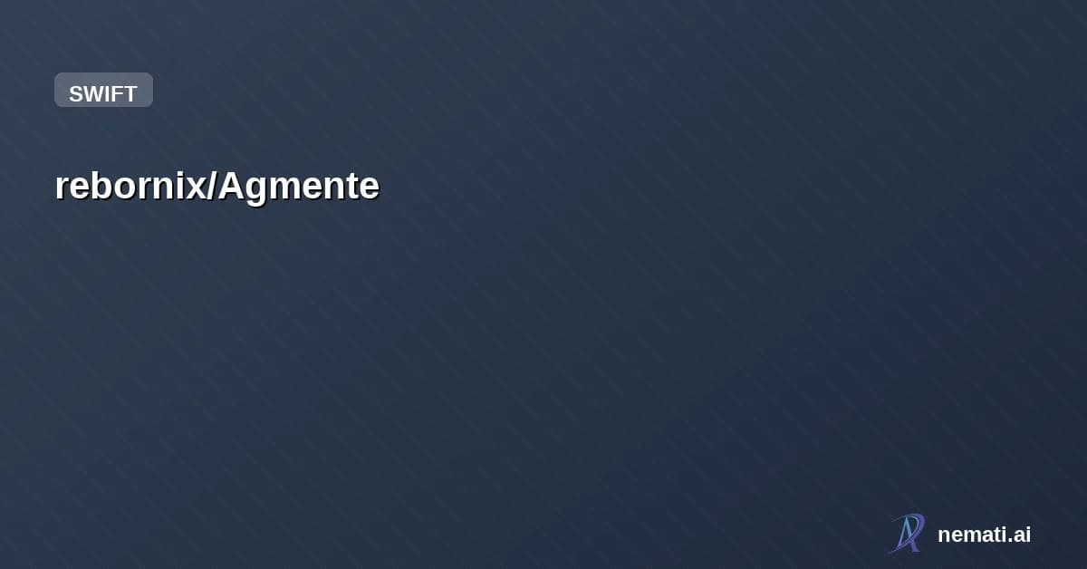 rebornix/Agmente — iOS client for coding agents via ACP