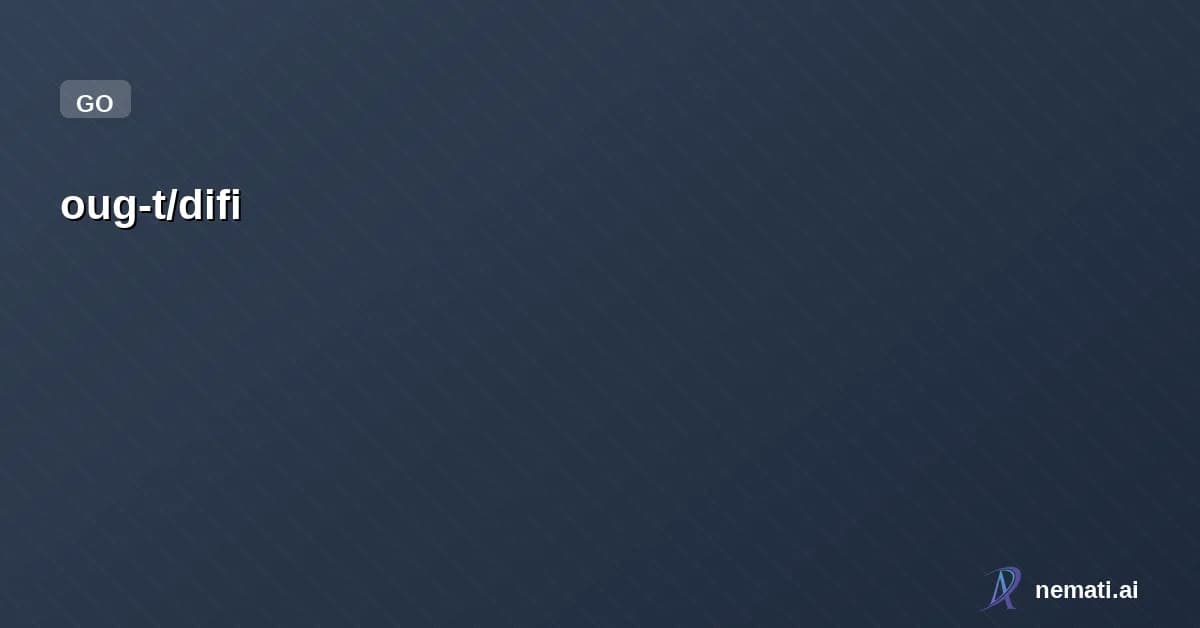 oug-t/difi — Review and refine Git diffs before you push