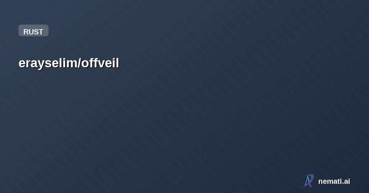 erayselim/offveil — Native DPI bypass engine for Windows. Zero-config, zero-lag, zero-limits. Powere