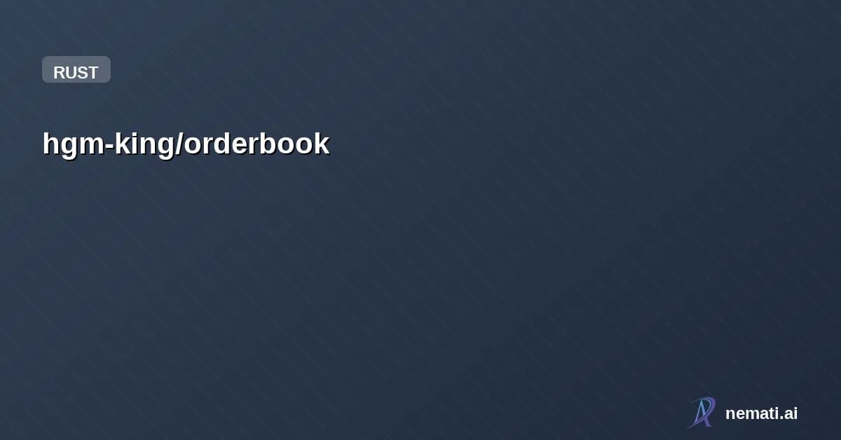 hgm-king/orderbook