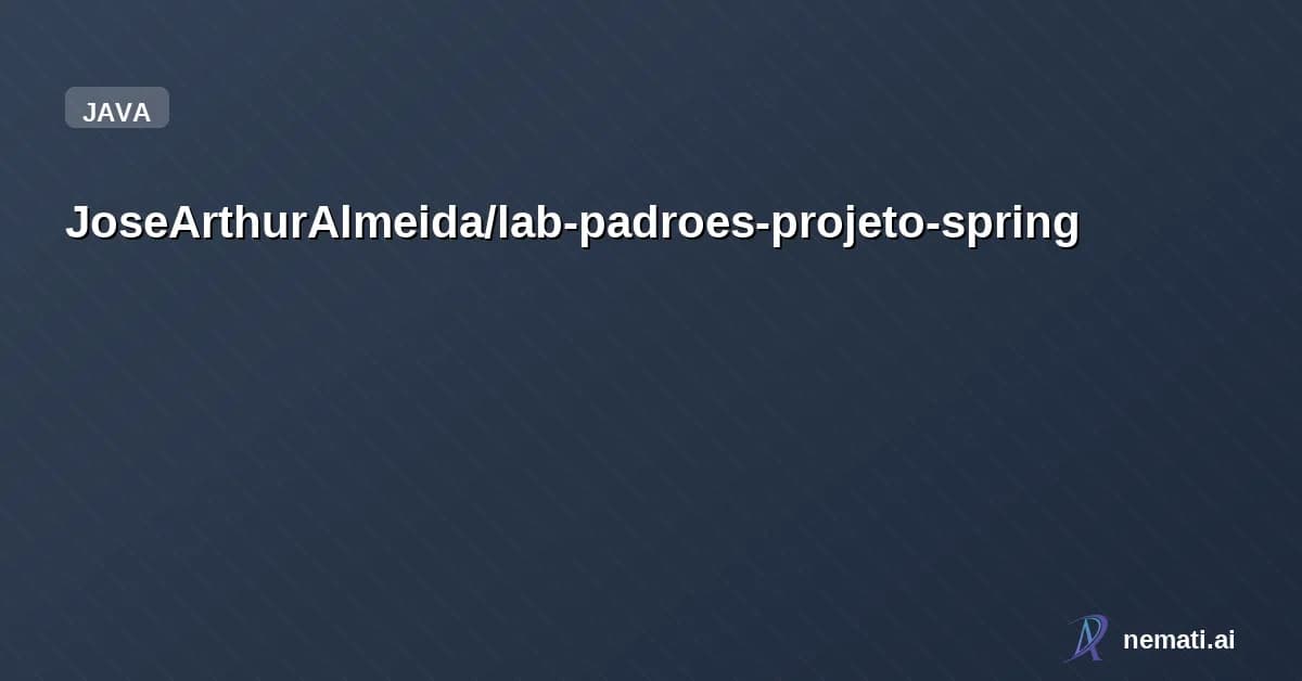 JoseArthurAlmeida/lab-padroes-projeto-spring