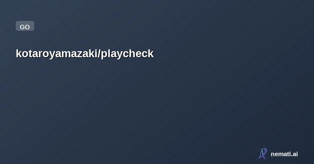 kotaroyamazaki/playcheck — Google Play Store compliance scanner for Android apps - detects policy violation