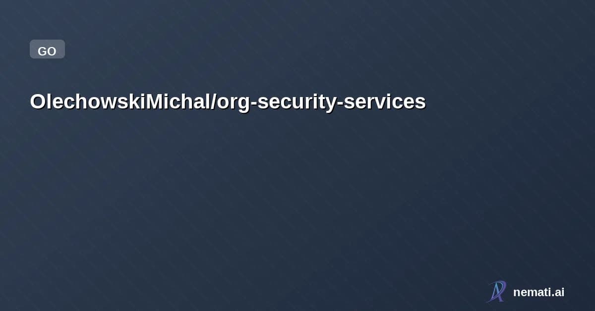 OlechowskiMichal/org-security-services — Organization security services: GuardDuty, Security Hub, IAM Access Analyzer — d