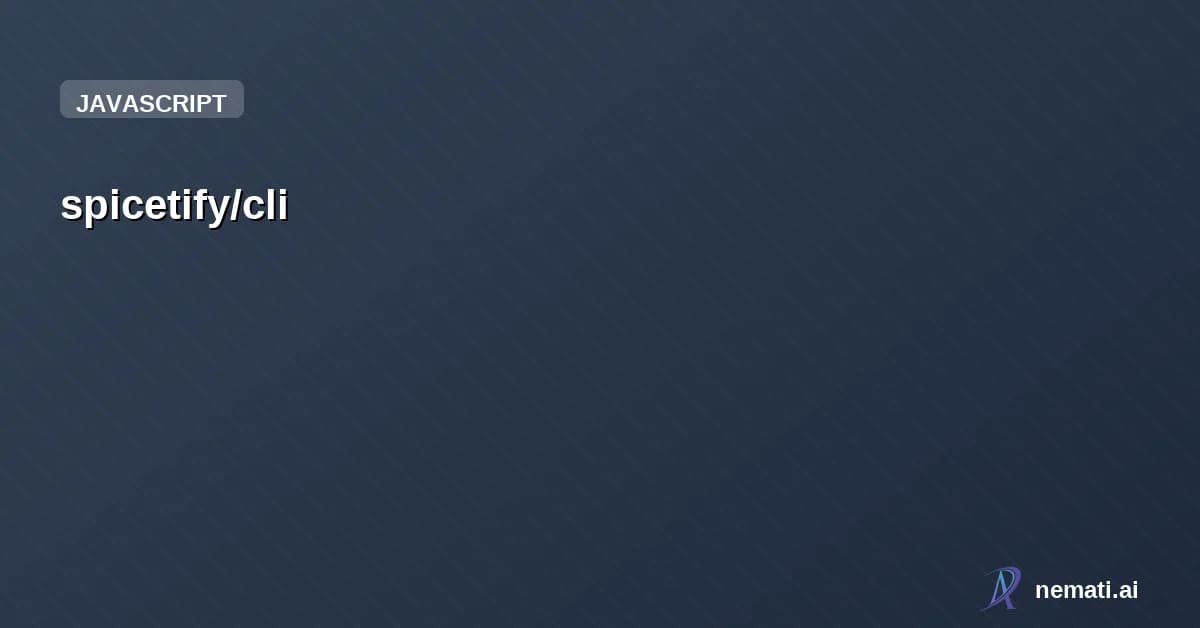 spicetify/cli — Sponsor
Star