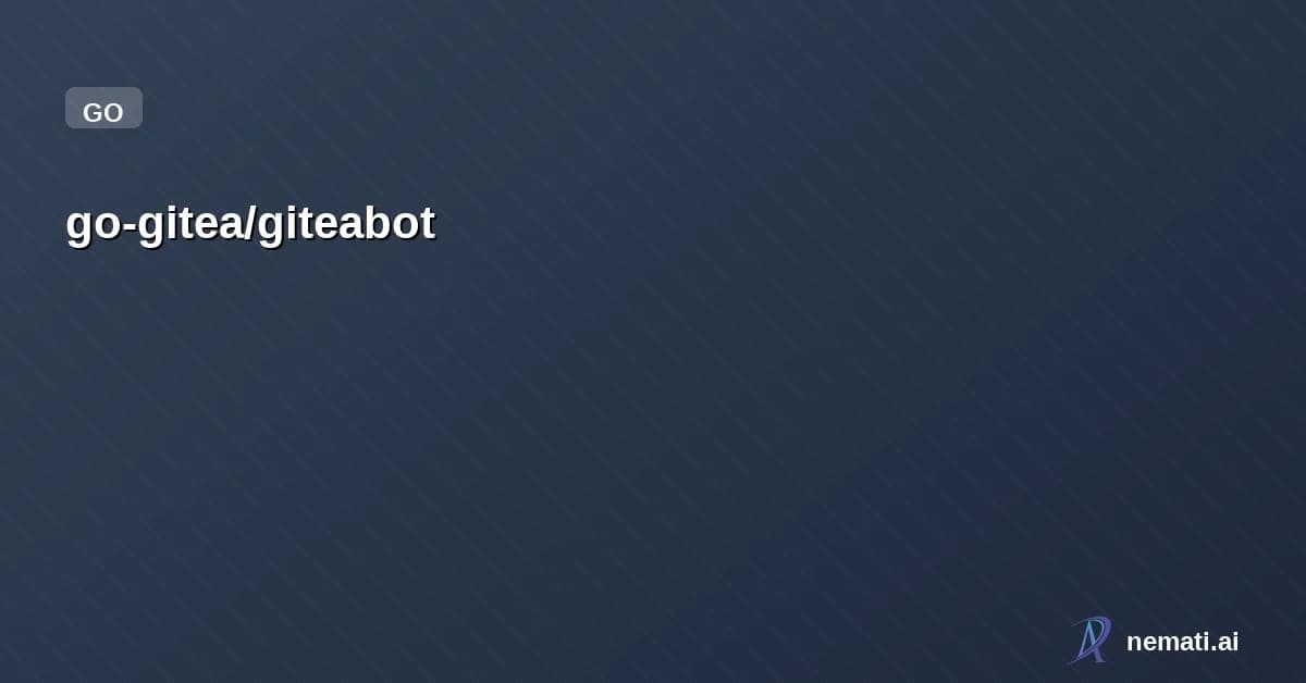 go-gitea/giteabot