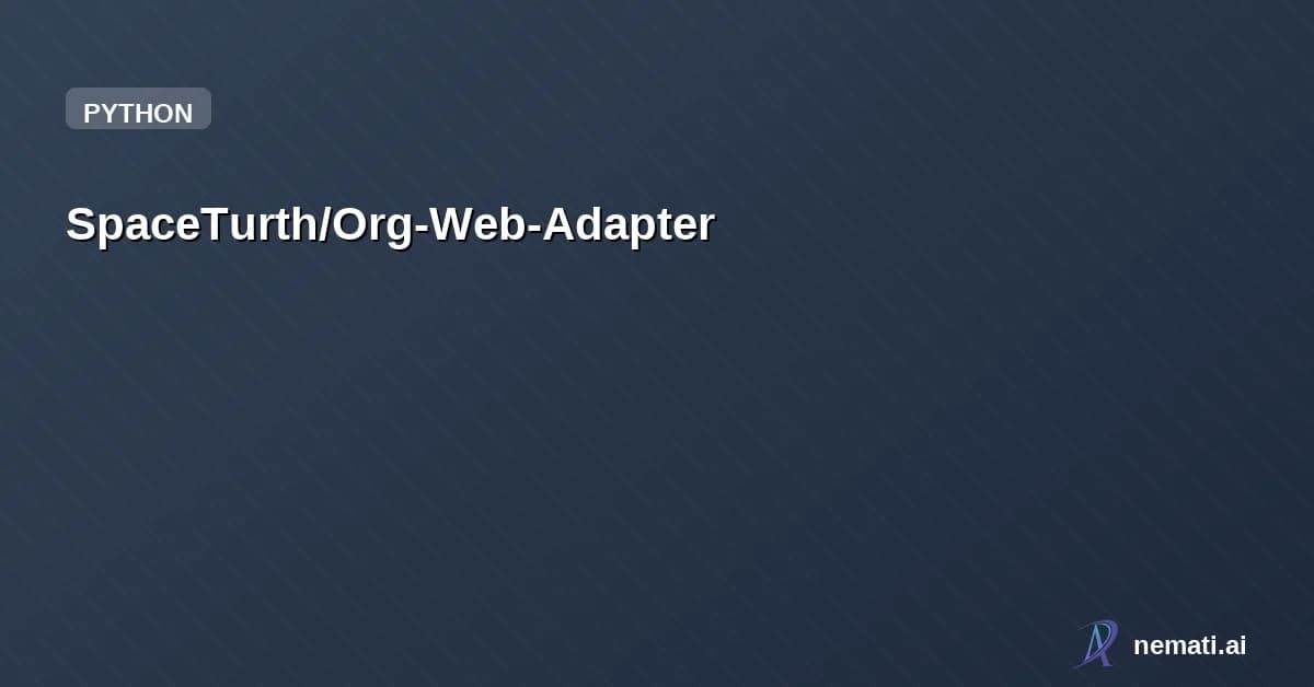 SpaceTurth/Org-Web-Adapter — A simple view into your org roam notes with editing, backlinks, and rendered mat