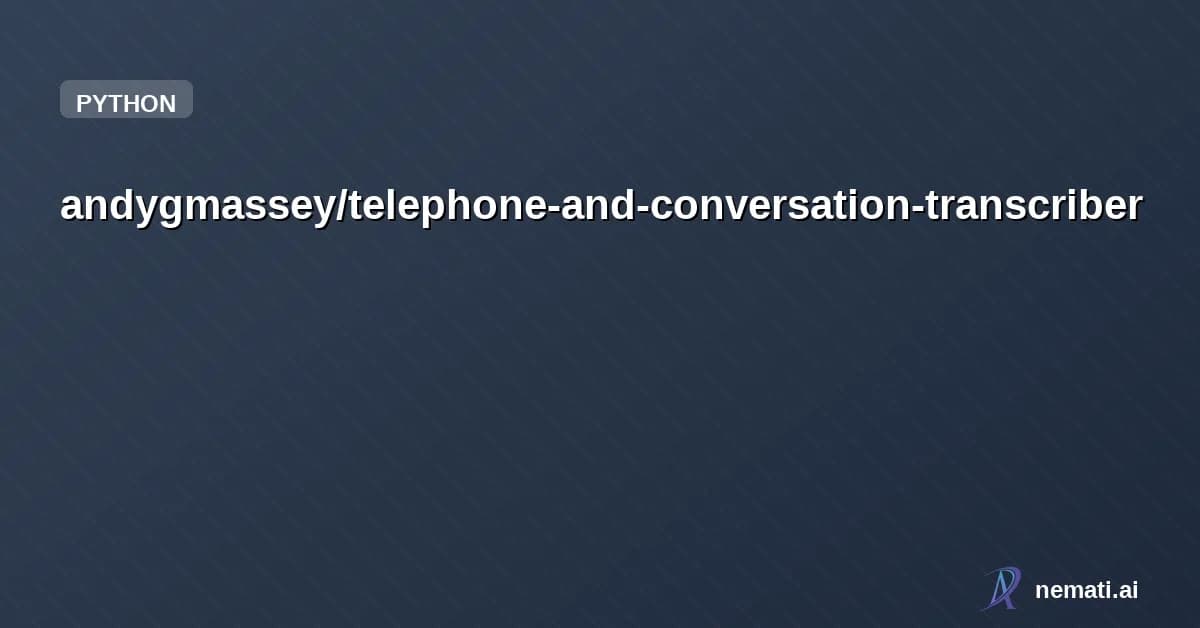 andygmassey/telephone-and-conversation-transcriber — Real-time speech-to-text caption appliance for a deaf user. Raspberry Pi + 10" t
