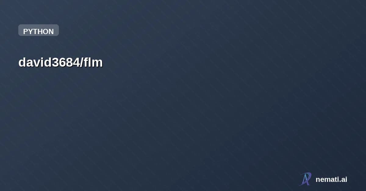 david3684/flm — Official Codebase For paper "Continuous Denoising Enables One-step Language Mode